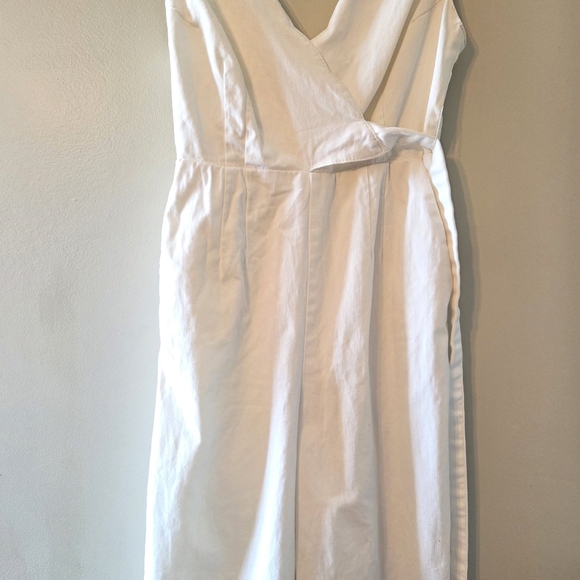 Chino By Anthropologie Women's Jumpsuit White Wide leg Cotton Size 0 - Picture 9 of 13